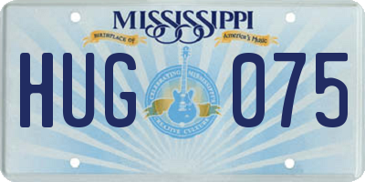 MS license plate HUG075