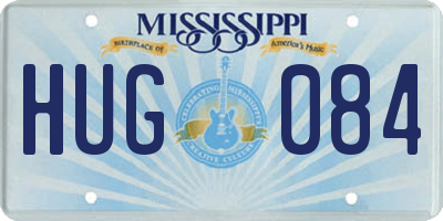 MS license plate HUG084