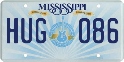MS license plate HUG086