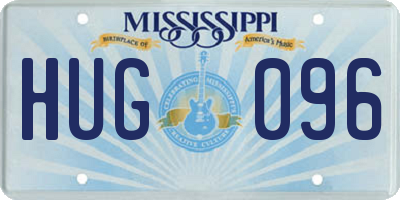 MS license plate HUG096