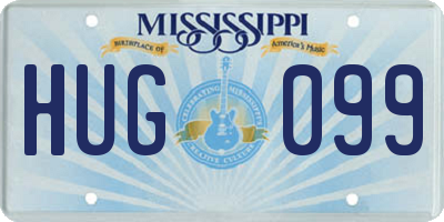 MS license plate HUG099