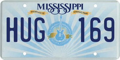 MS license plate HUG169