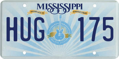 MS license plate HUG175