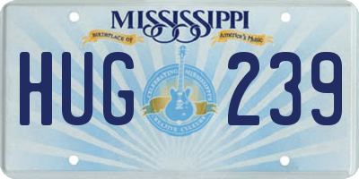 MS license plate HUG239
