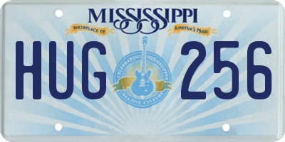 MS license plate HUG256
