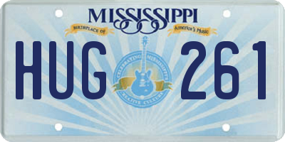 MS license plate HUG261
