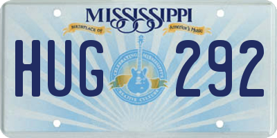 MS license plate HUG292