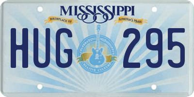 MS license plate HUG295