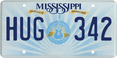 MS license plate HUG342