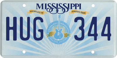 MS license plate HUG344