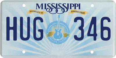 MS license plate HUG346