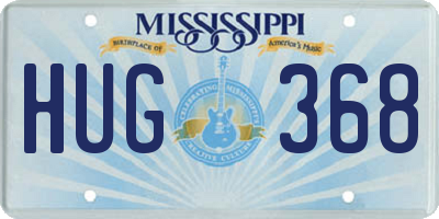 MS license plate HUG368