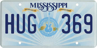 MS license plate HUG369