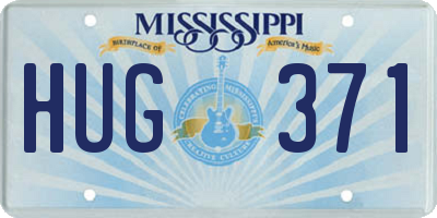 MS license plate HUG371