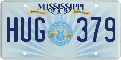MS license plate HUG379