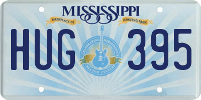 MS license plate HUG395