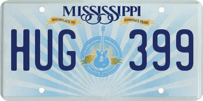 MS license plate HUG399