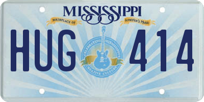 MS license plate HUG414