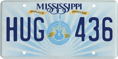 MS license plate HUG436