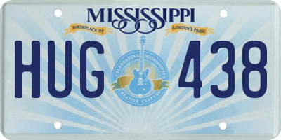 MS license plate HUG438