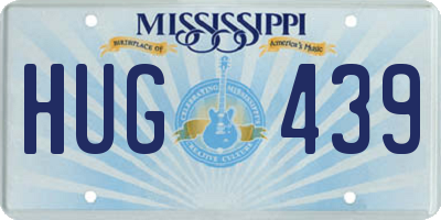 MS license plate HUG439
