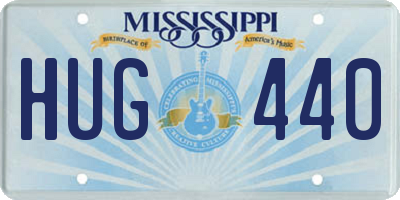 MS license plate HUG440