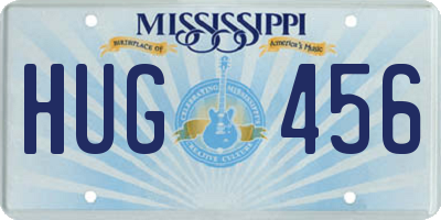 MS license plate HUG456