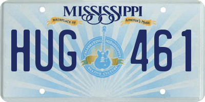 MS license plate HUG461