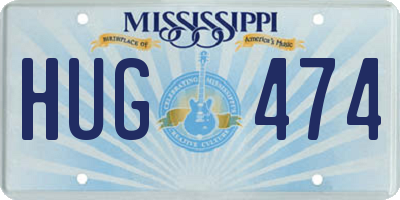 MS license plate HUG474
