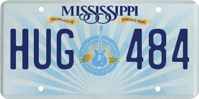 MS license plate HUG484