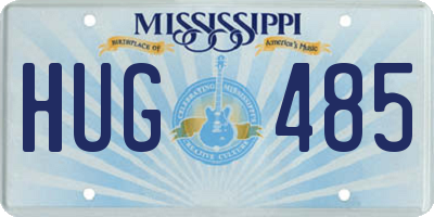 MS license plate HUG485