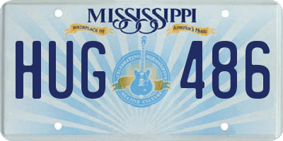 MS license plate HUG486