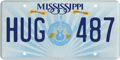MS license plate HUG487