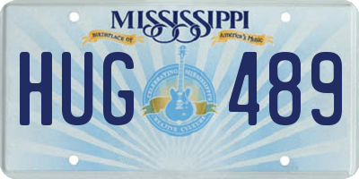 MS license plate HUG489