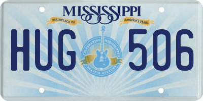 MS license plate HUG506