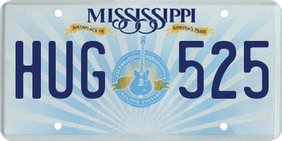 MS license plate HUG525