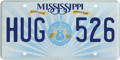 MS license plate HUG526