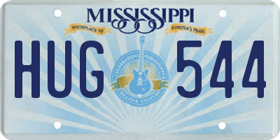 MS license plate HUG544