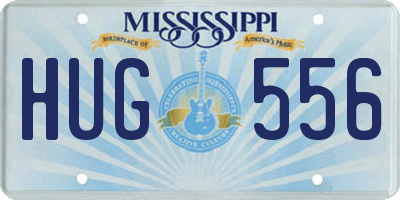 MS license plate HUG556