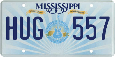 MS license plate HUG557