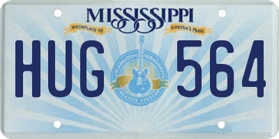 MS license plate HUG564