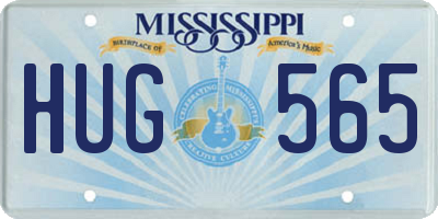 MS license plate HUG565