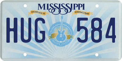 MS license plate HUG584