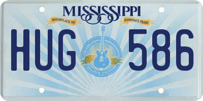 MS license plate HUG586