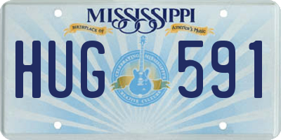 MS license plate HUG591