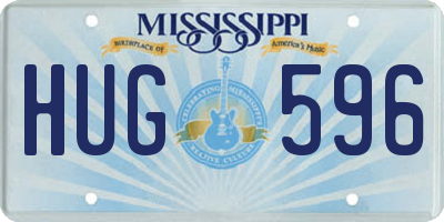 MS license plate HUG596
