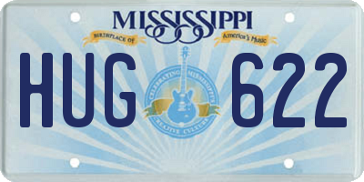 MS license plate HUG622