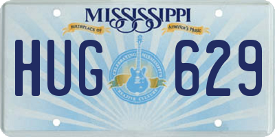 MS license plate HUG629