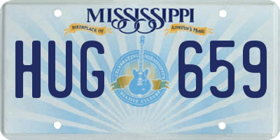 MS license plate HUG659