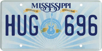 MS license plate HUG696
